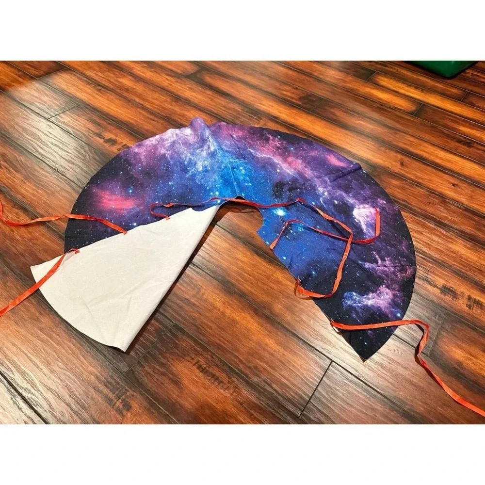 New Stars Planets Universe-Christmas Tree Skirt 30 inch Xmas Tree Skirt Christma
